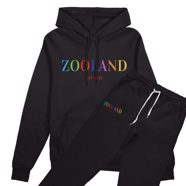 Kids Black "Limited Edition" Zooland Sweat suit