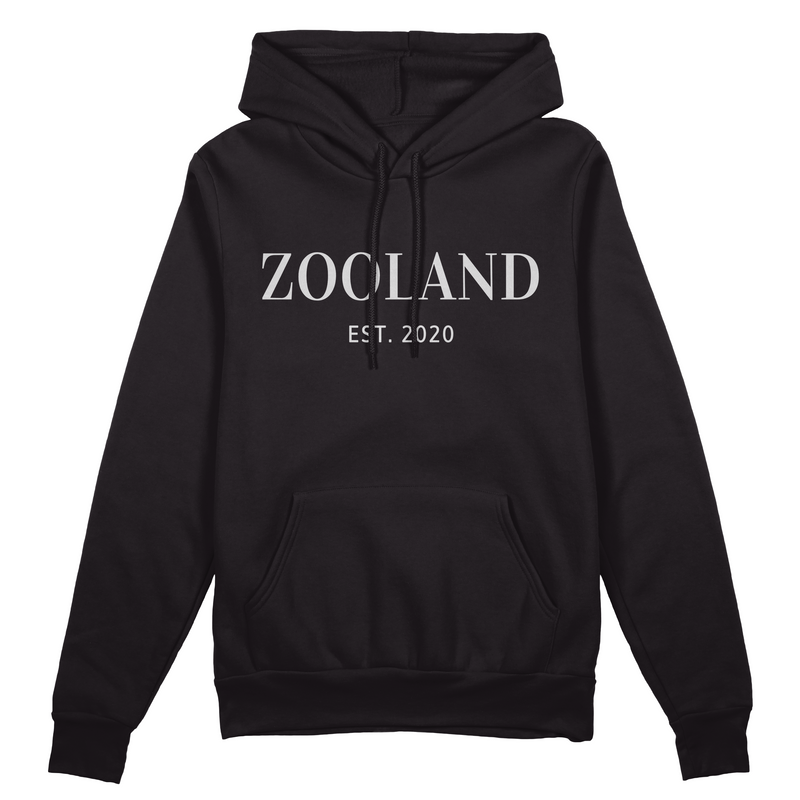 Black "White Designer" Zooland Hoodie