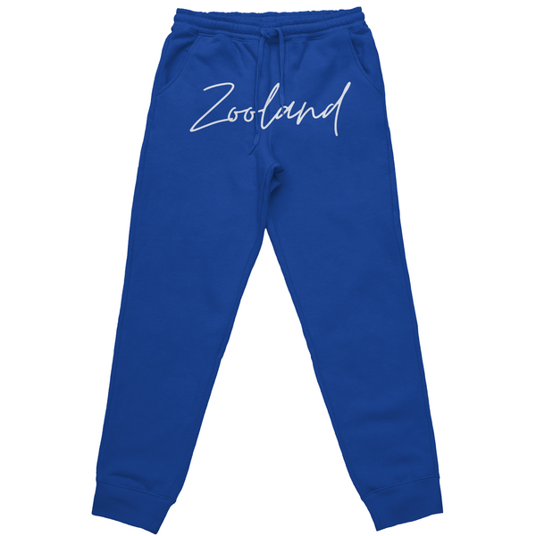 Blue Zooland Sweatpants "White Freestyle"