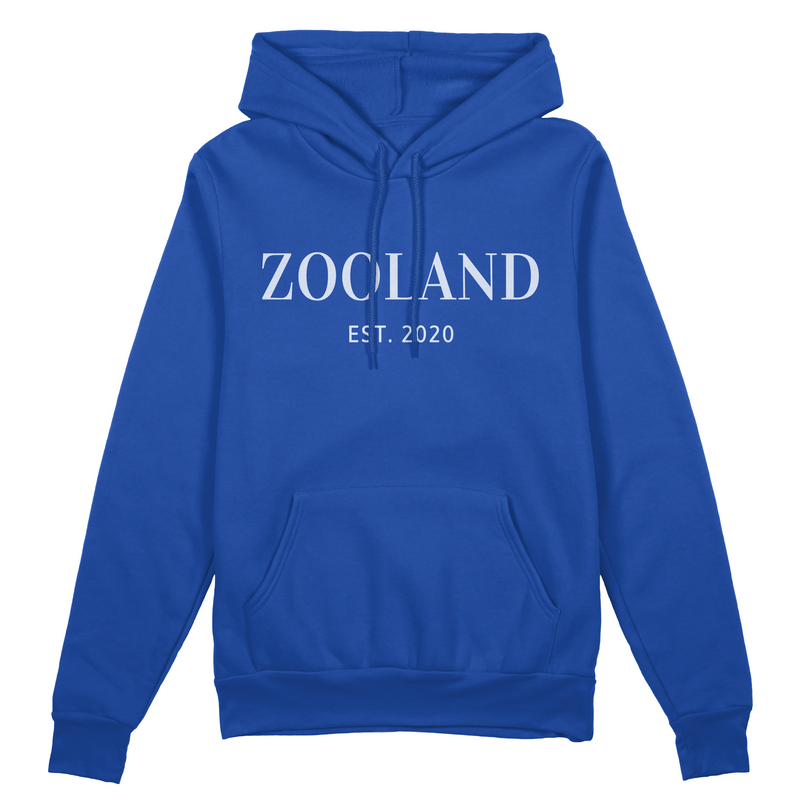 Blue & White "Designer" Zooland Hoodie