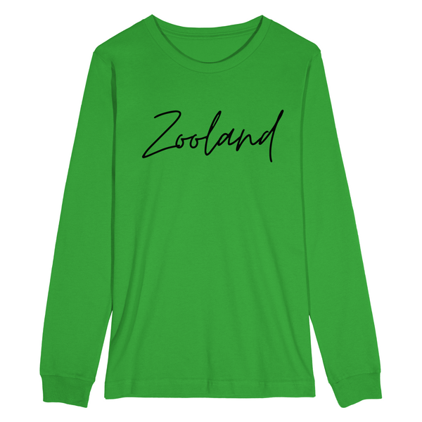 Kids Green "Freestyle" Zooland Long-sleeved T-Shirt