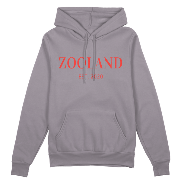 Grey & Red "Designer" Zooland Hoodie