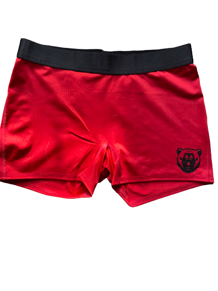 Women Red & Black Zooland Shorts