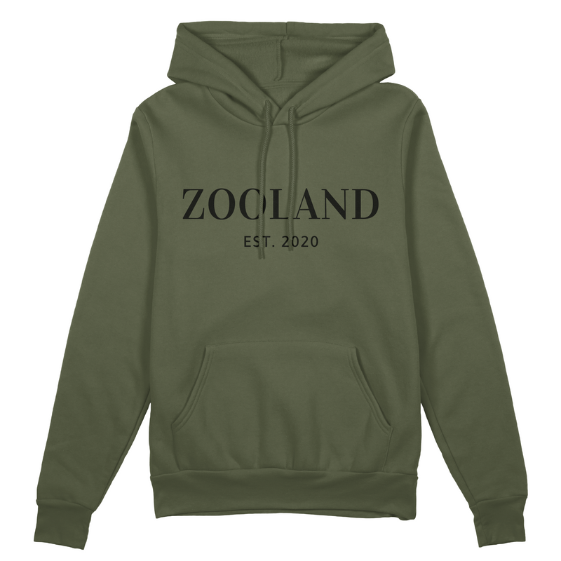 Olive Green & Black "Designer" Zooland Hoodie