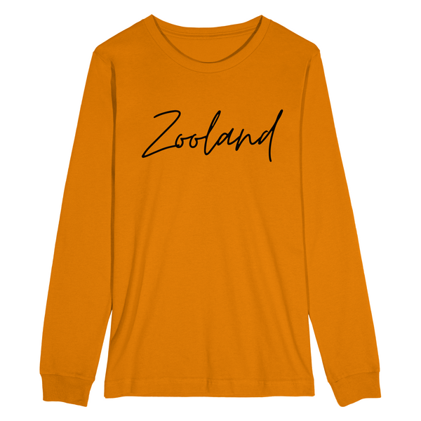 Kids Orange"Freestyle" Zooland Long-sleeved T-Shirt