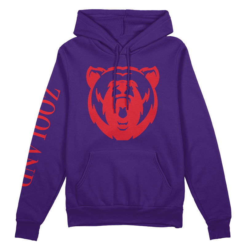 Purple & Red "Deluxe" Zooland Hoodie