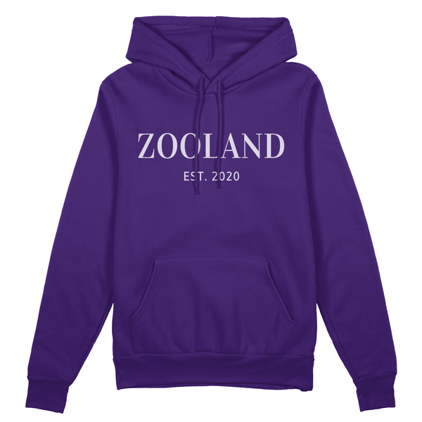 Purple "White Designer" Zooland Hoodie