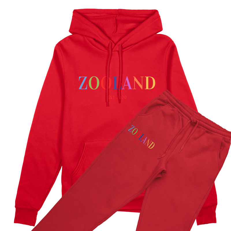 Kids Red "Limited Edition" Zooland Sweat suit