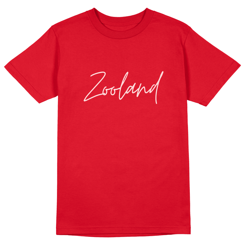 Red "White Freestyle" Zooland T-Shirt