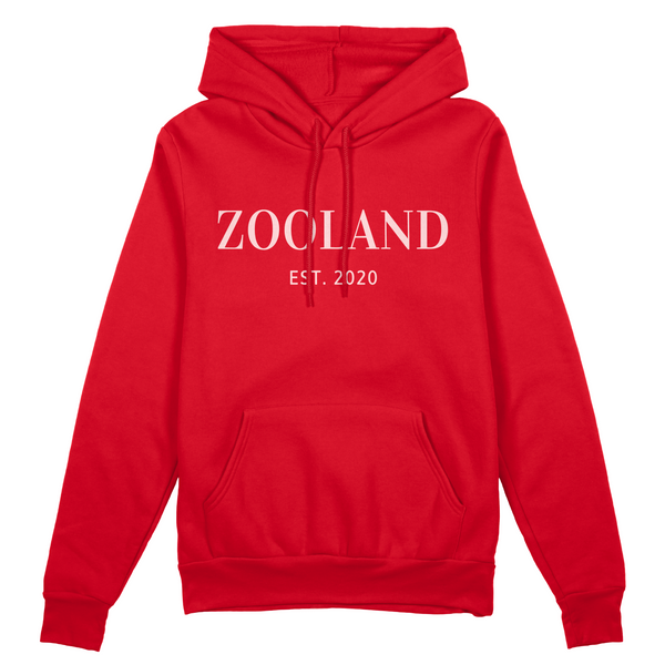 Red & White "Designer" Zooland Hoodie