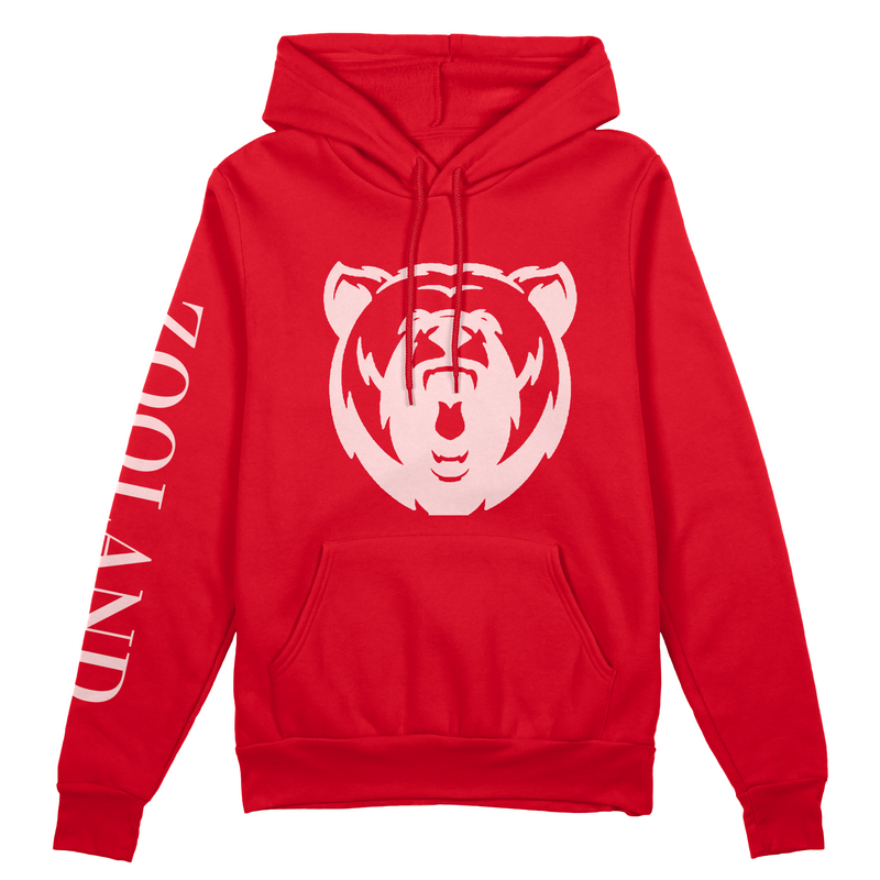 Red & White "Deluxe" Zooland Hoodie