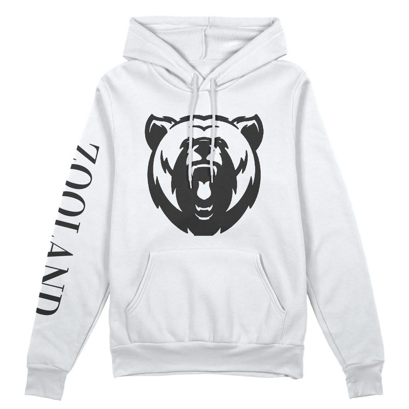 White & Black "Deluxe" Zooland Hoodie