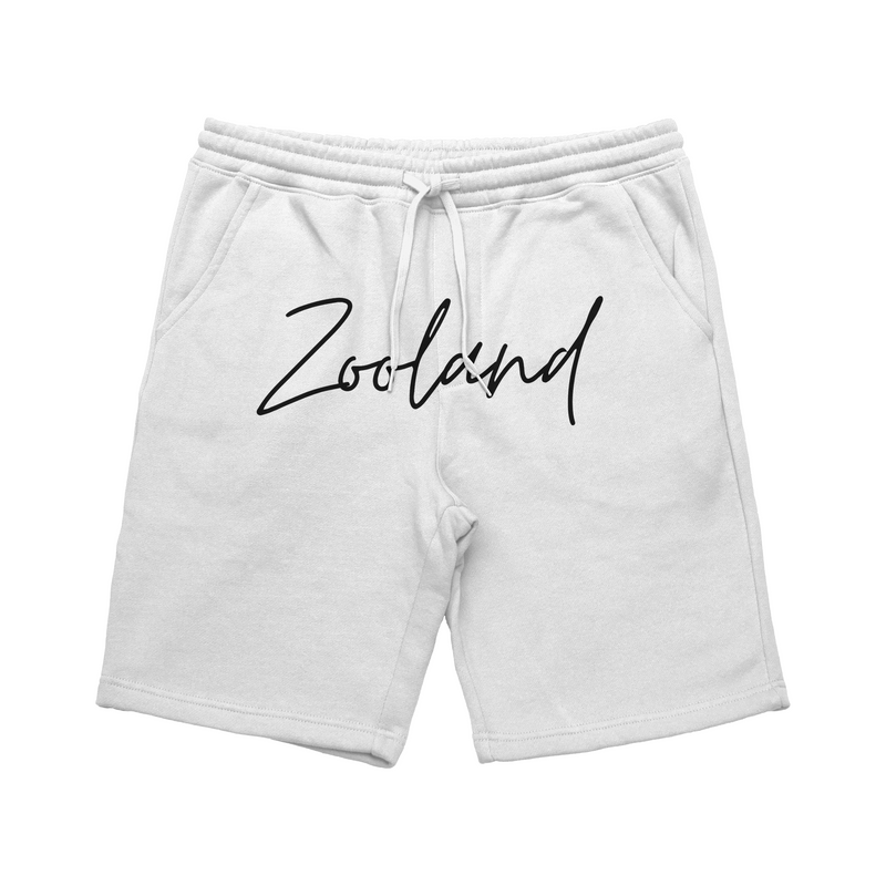 White Zooland "Black Freestyle" Shorts