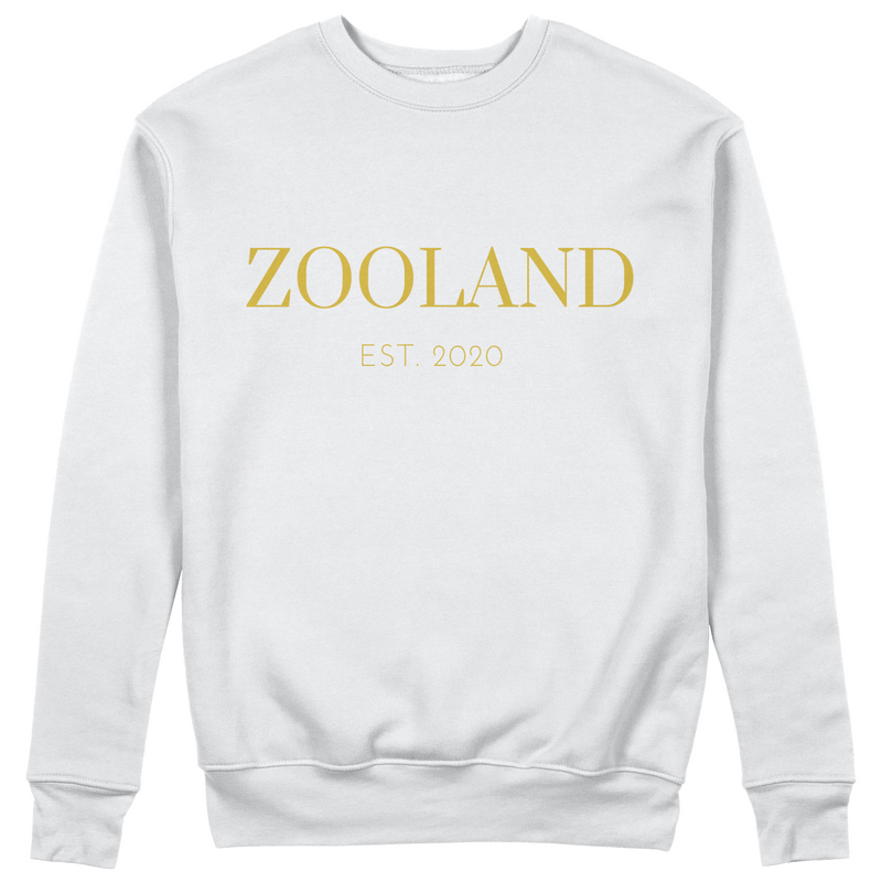 White " Gold Edition" Zooland Sweat Shirt