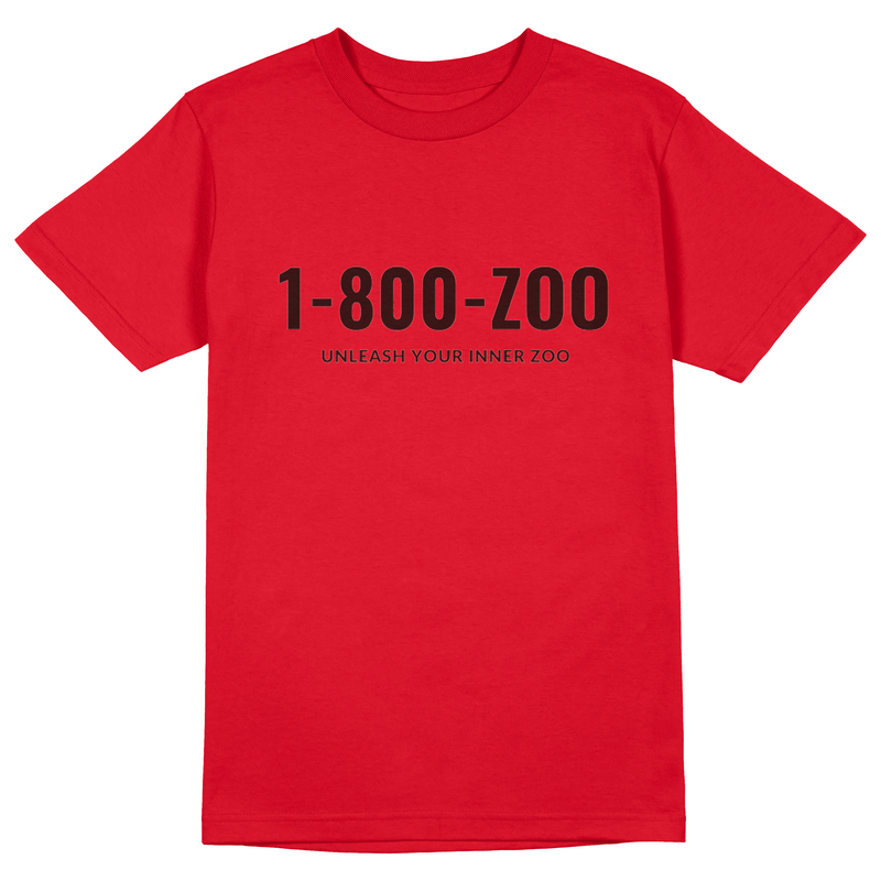 Red & Black 1-800 ZOO Shirt