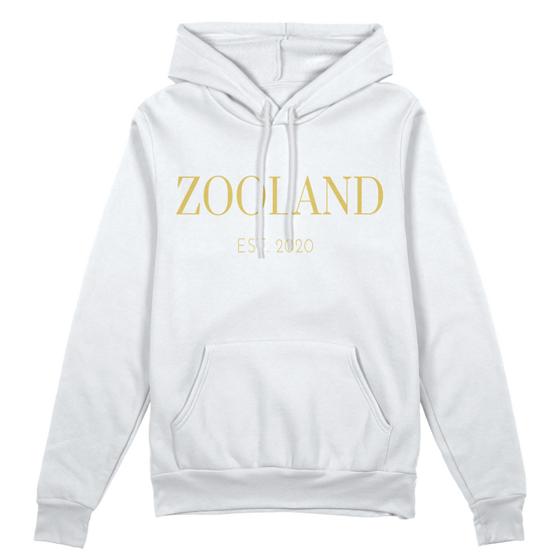 White " Gold Edition" Zooland Hoodie